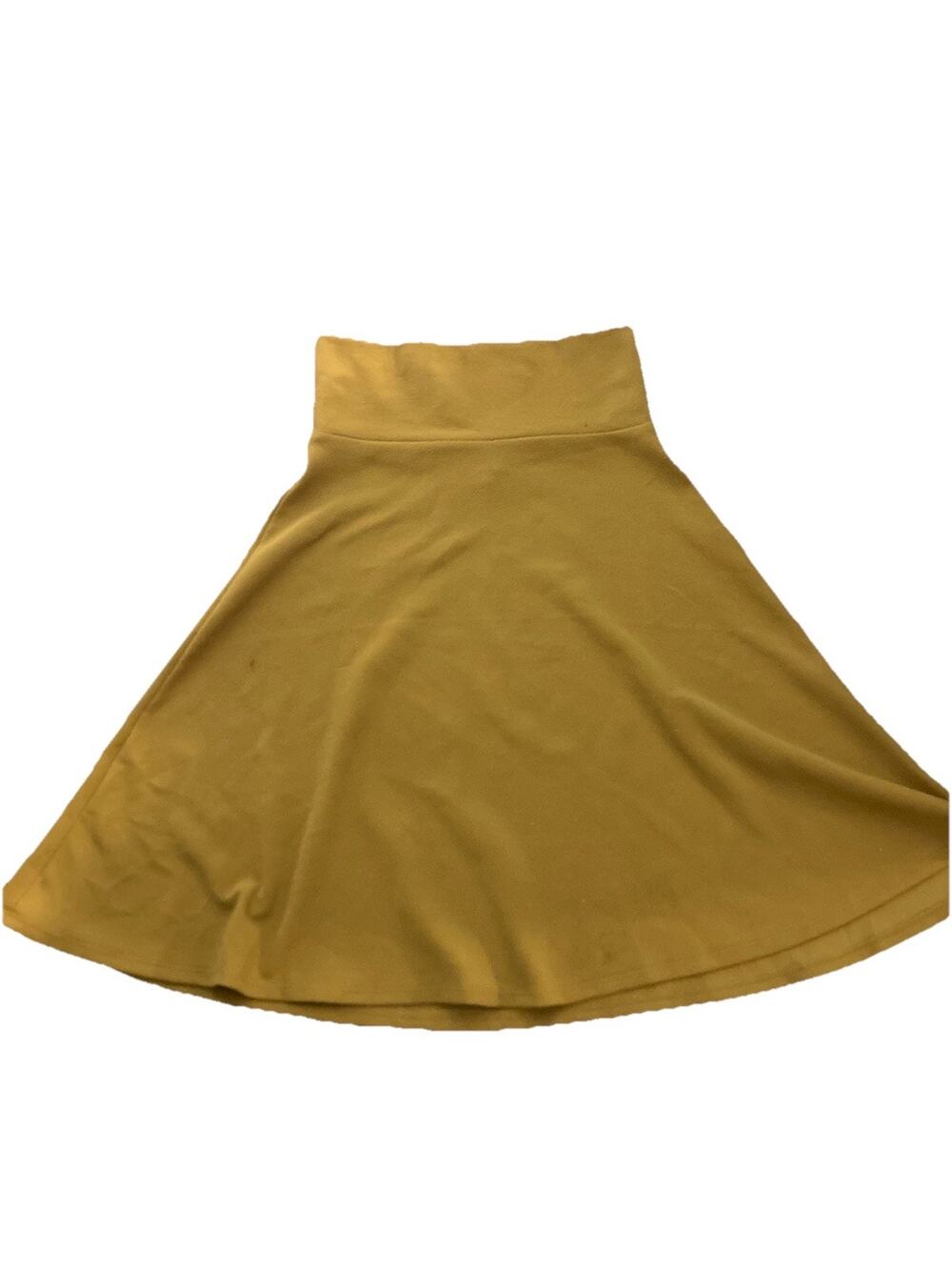 LuLaRoe A Line Skirt Small Yellow Pull On Azure Mustard Yellow